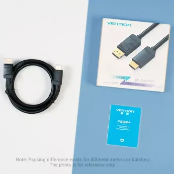 Vention DP uz HDMI kabelis 1,5 m Melns DisplayPort HDMI