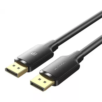 Vention HAKBI DisplayPort kabelis — DisplayPort uz DisplayPort, 3 m, Melns