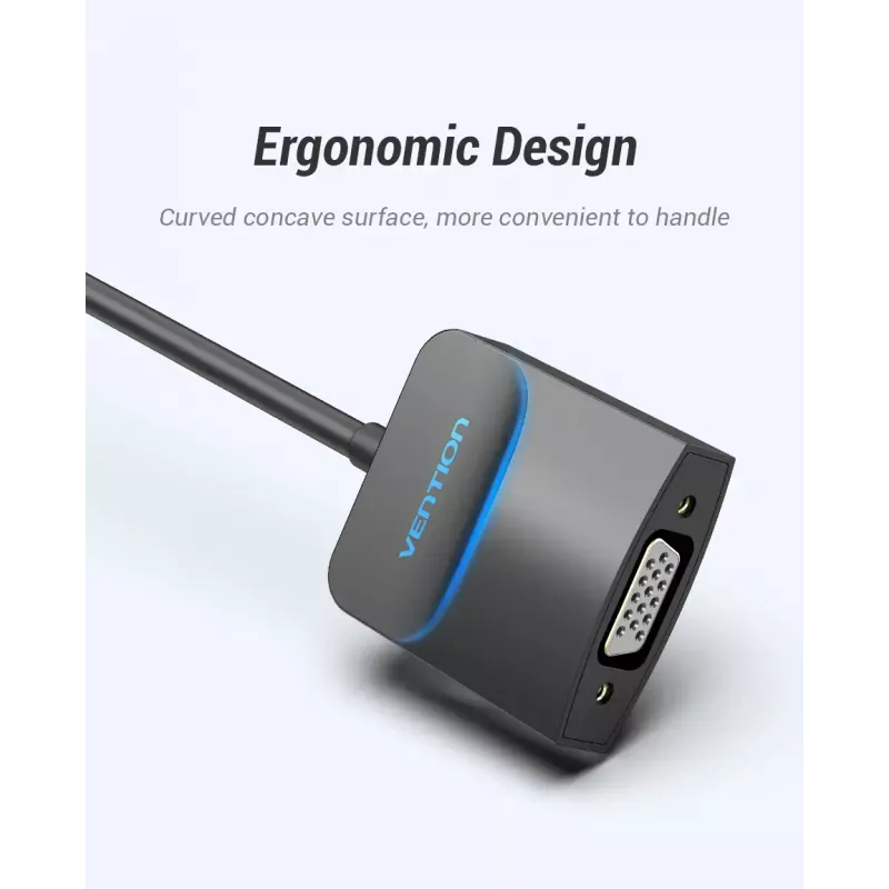 Vention HDMI uz VGA pārveidotājs 0,15m Melns HDMI Type A VGA