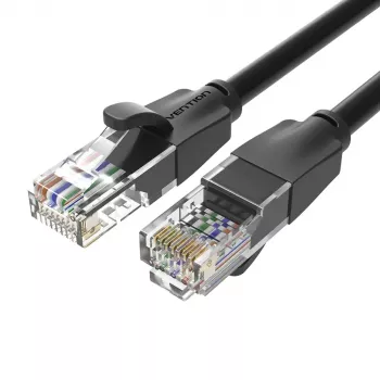 Vention Cat.6 UTP Patch Kabelis 3M Melns 1000 Mbit/s RJ-45
