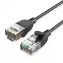 Tīkla vads Vention Cat.6A U/UTP 5 m, RJ-45 uz RJ-45, melns
