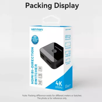 Vention AKOB0 HDMI 2 Portu Divvirzienu 4K Pārslēdzējs