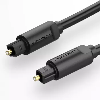 Optiskais audio kabelis Vention 1M Melns TOSLINK vīrietis-vīrietis