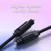 Optiskais audio kabelis Vention 2m melns TOSLINK vīrietis-vīrietis