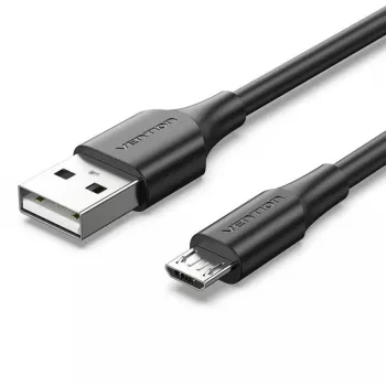 Vention USB 2.0 A vīriešu uz Micro-B vīriešu 2A kabelis 2m Melns