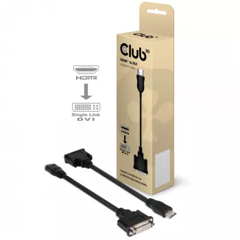 CLUB3D HDMI–DVI pasīvais adapteris 0.40 m HDMI DVI
