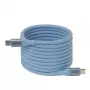 Club 3D CAC-3030 USB-C Magnetic-Coil kabelis, 240 W PD3.1, divvirzienu, ātrā uzlāde, 2 m (6,56 ft), zils