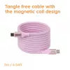 CLUB3D USB-C magnētiskā spole 240W rozā kabelis 2m USB 2.0