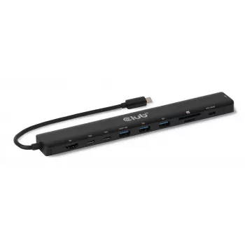 CLUB3D 10-1 Portatīvā Dokstacija USB Type-C 10Gbps uz HDMI 8K30Hz PD3.1 140W