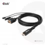 CLUB3D HDMI uz VGA kabelis M/M 2m/6.56ft 28AWG