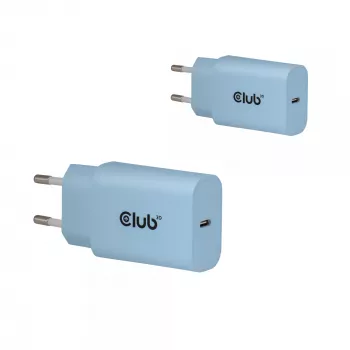 CLUB3D 2-Pack USB-C Lādētājs 30 W Balts