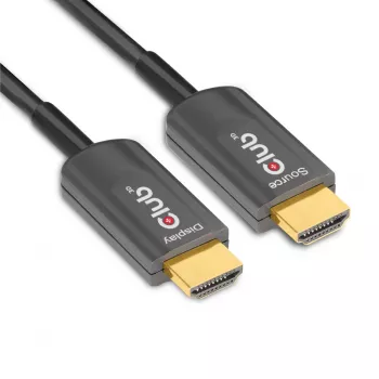 CLUB3D Ultra High Speed HDMI™ sertificēts aktīvais optiskais kabelis 4K120Hz/8K60Hz vienvirziena M/M 20m/65.6ft