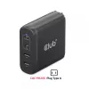 CLUB3D CAC-1912 Ceļojumu lādētājs 100W GaN, 2x USB-C + 2x USB-A, PD 3.0