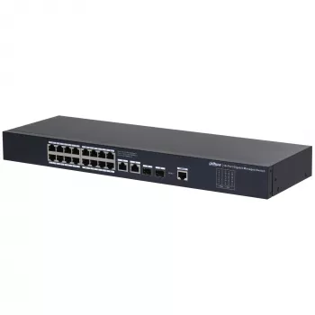 Dahua Technology SG4020 Pārvaldāms L2 Gigabit Ethernet (10/100/1000) slēdzis, 1U, melns