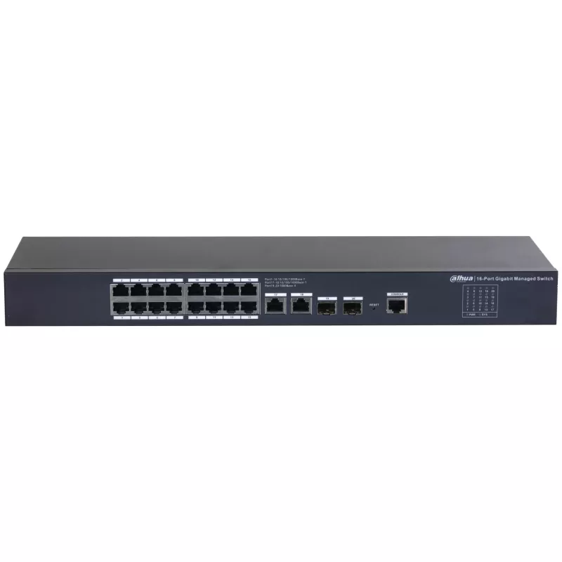 Dahua Technology SG4020 Pārvaldāms L2 Gigabit Ethernet (10/100/1000) slēdzis, 1U, melns