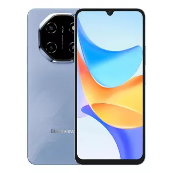 Viedtālrunis BLACKVIEW SHARK 6 — 6.88 collu (17,5 cm), Unisoc T8100 2 GHz, 4 GB RAM, 128 GB, 16 MP dubultā aizmugures kamera, 5000 mAh, Android 15, Hybrid Dual SIM, Zils