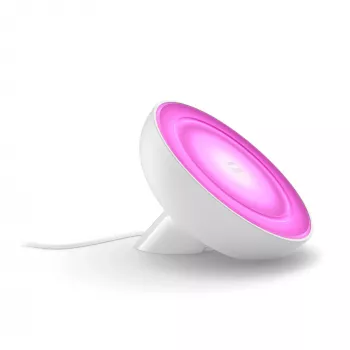 Philips Hue White and colour ambience Bloom galda lampa, viedā galda lampa, ZigBee, Balta, Iebūvēta LED, Metāls, Nenomaināma spuldze