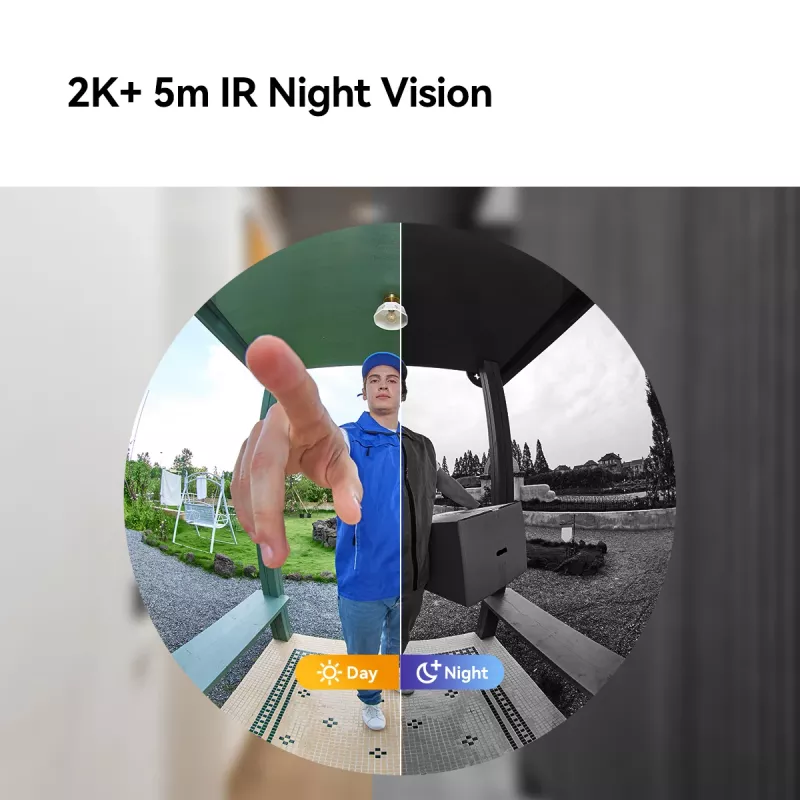 Durvju zvana komplekts Imou DB-3EP-4M0W/DS3 Melns 4MP HD Video