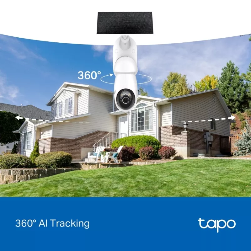 IP novērošanas kamera TP-Link Tapo C660 KIT — 8 MP 3840×2160, 4 mm objektīvs, 20 kadri/s, Wi‑Fi un Ethernet, āra IP65, IR nakts redzamība 12 m
