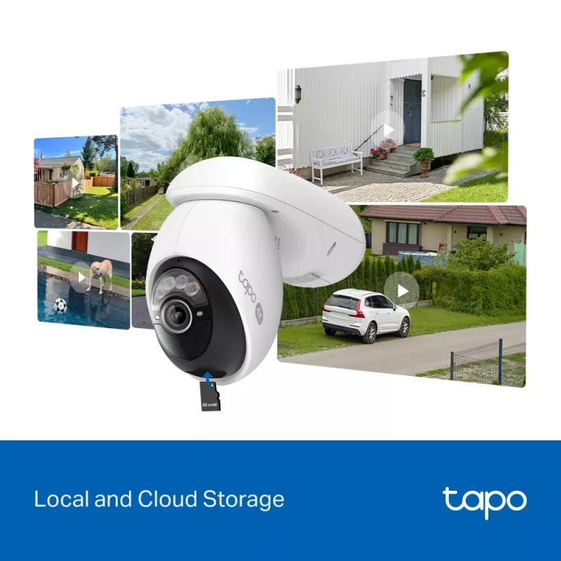IP novērošanas kamera TP-Link Tapo C660 KIT — 8 MP 3840×2160, 4 mm objektīvs, 20 kadri/s, Wi‑Fi un Ethernet, āra IP65, IR nakts redzamība 12 m