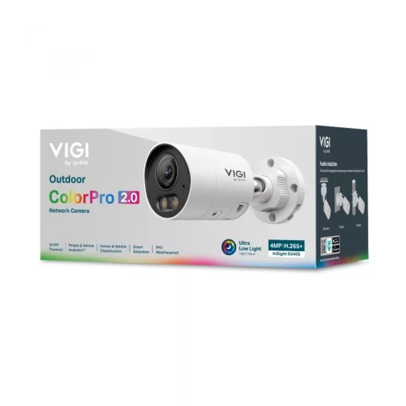 TP-Link InSight S345S Bullet āra IP drošības kamera 2688 x 1520 pikseļi, griestu/sienas/staba montāža