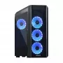 PC korpuss CHIEFTEC Scorpion 3 GL-03B-OP — Tornis ATX/Micro-ATX/Mini-ITX, rūdīts stikls, 3×120 mm priekšējie ventilatori
