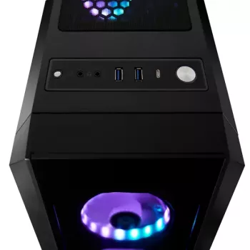 PC korpuss CHIEFTEC SCORPION 3 GL-03B-UC-OP — melns, rūdīts stikls, ATX/Micro-ATX, 3x120mm priekšā + 1x120mm aizmugurē