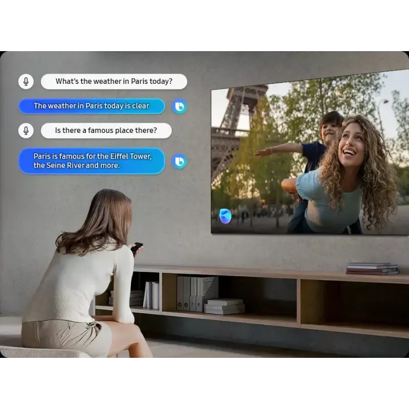 Televizors Samsung 65 collu Neo QLED QN85F 4K UHD — 163 cm, Neo QLED, 3840×2160, Tizen, Sudraba