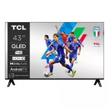 TCL 43V5C 43 collu QLED Full HD (1920x1080) Android TV, HDR10, 2x HDMI, Wi‑Fi, Bluetooth, 20W