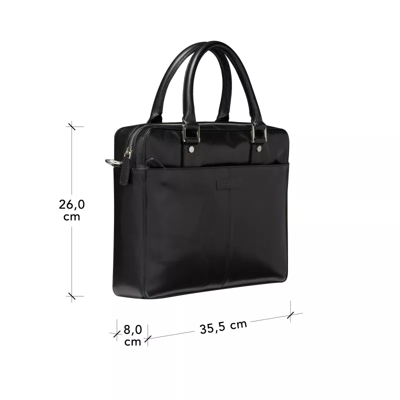 dbramante1928 Rosenborg BG14GTBL1495 soma portatīvajam datoram, 14 collu (35,6 cm), 2. paaudze, āda, melna