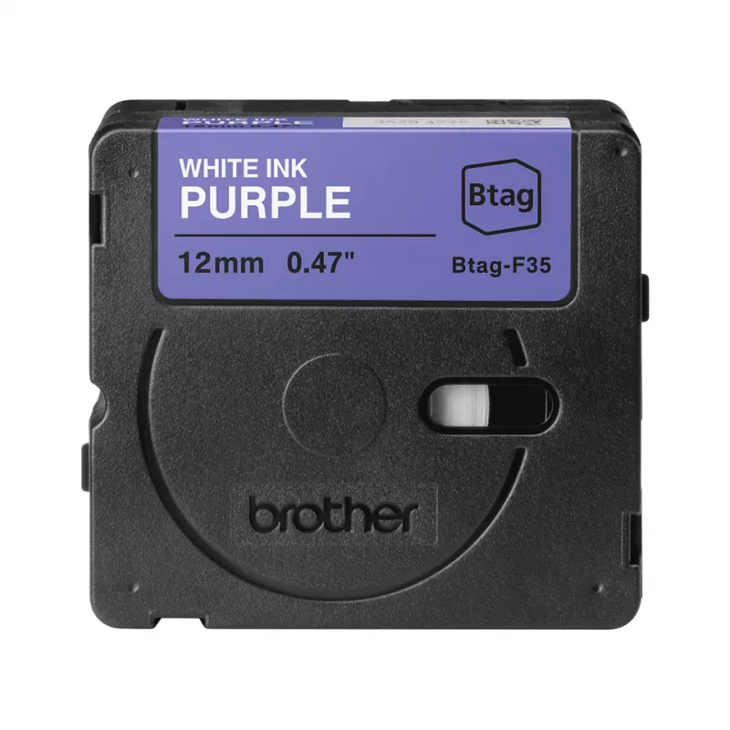 Lentīšu lente Brother BTAG-F31 Melns uz violeta 1.2 cm 4 m