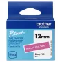 Lentīte etiķešu drukāšanai Brother BTAG-P35 balts uz rozā 1,2 cm 4 m