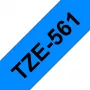 Brother Laminēta lente 36mm, Melns uz zila, TZe, Pelēka, Termopārneses, Ķīna, 5 gadi
