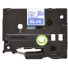 Laminēta lente Brother TZe555 24mm Balts uz Zila