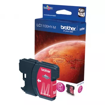 Brother LC1100HYM oriģinālā tintes kasetne, augstas ietilpības (XL), fuksīna krāsa, 1 gab.