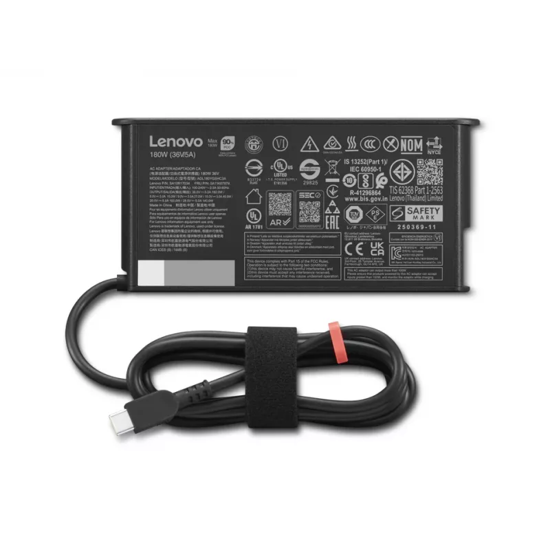 Lenovo 4X21U28835 barošanas adapteris / invertors 180 W Melns