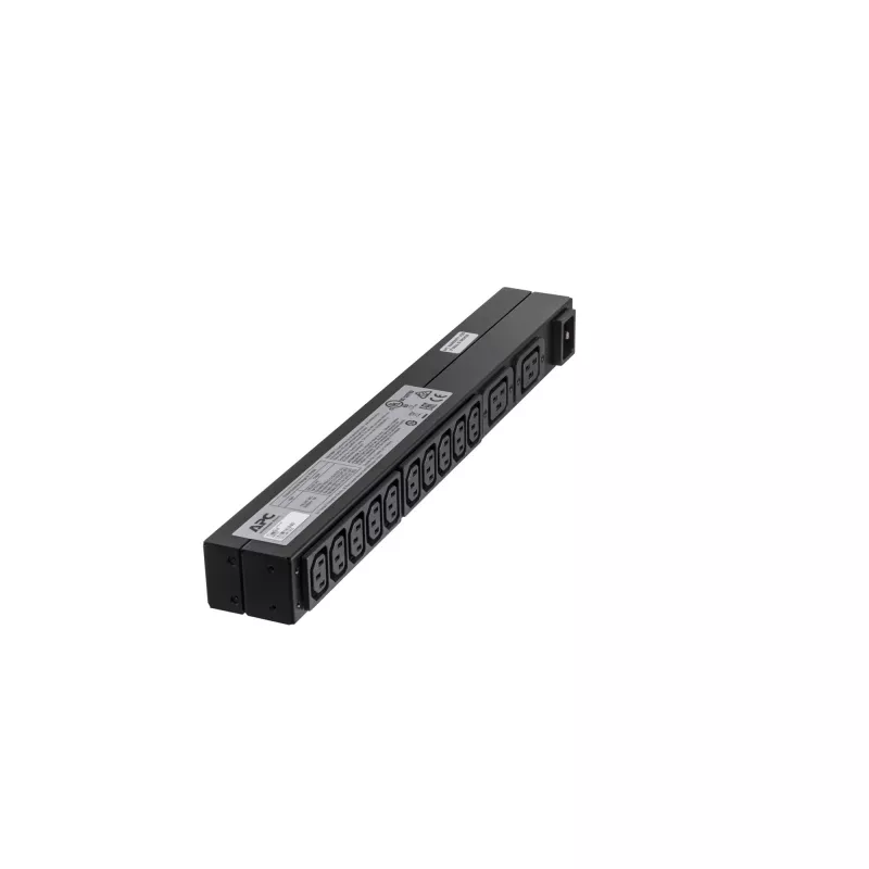 APC RACK PDU BASIC 1U 16A 230V strāvas sadalītājs (PDU) 12 AC kontaktligzdas 0U/1U Melns