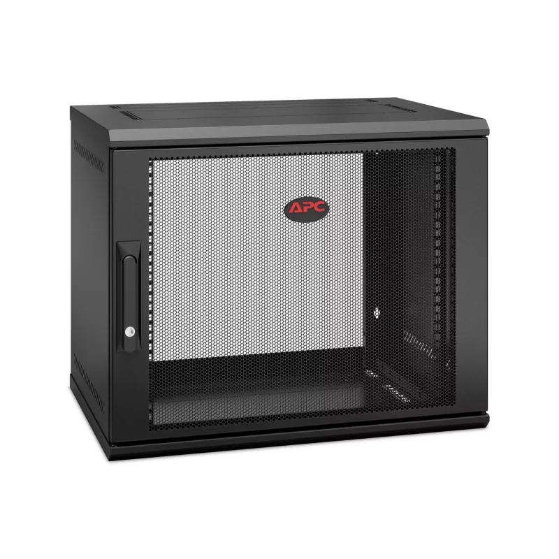 APC NetShelter WX AR109SH4 - 9U, 19 collu sienas skapis, 400 mm dziļš, salikts
