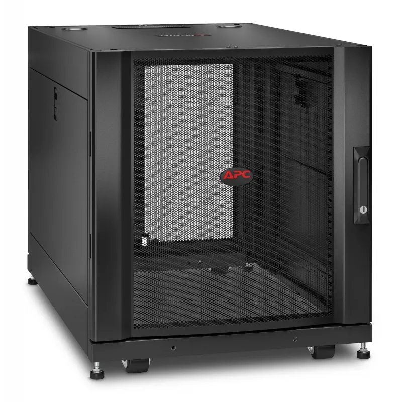 APC NetShelter SX, servera statīva korpuss, 12U, melns, 658H x 600W x 900D mm