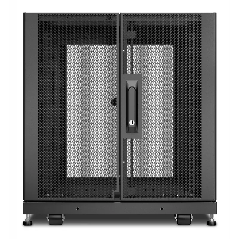 APC NetShelter SX, servera statīva korpuss, 12U, melns, 658H x 600W x 900D mm