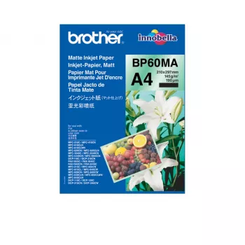 Brother BP-60MA A4 matēts papīrs (210x297 mm) 25 loksnes balts