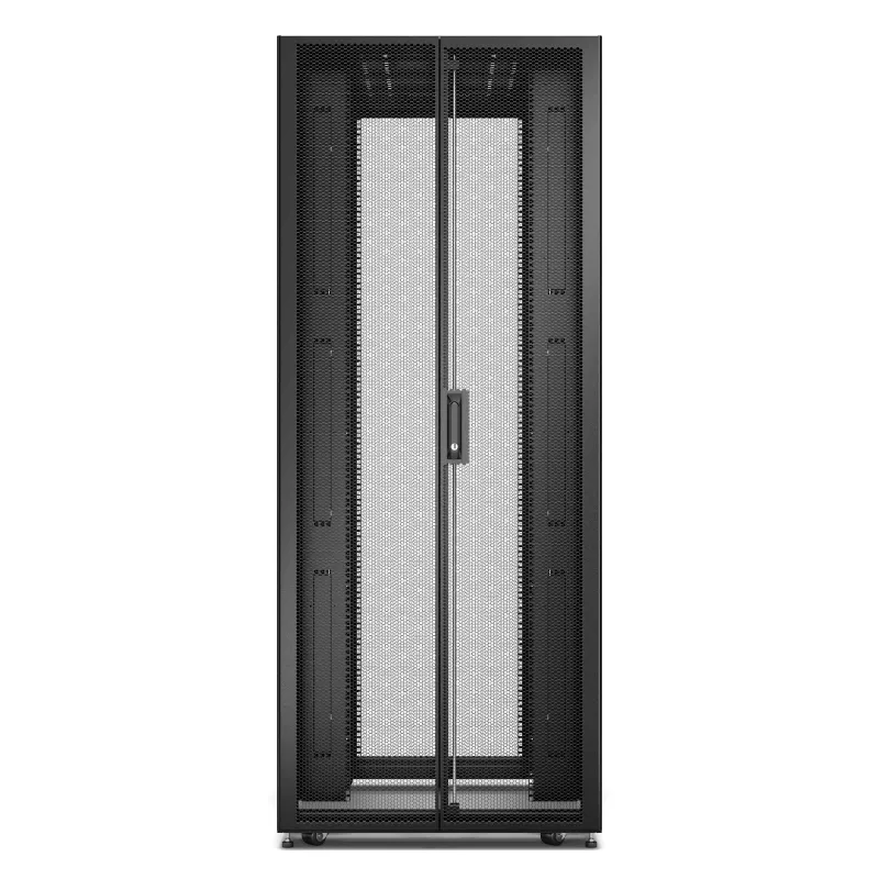 APC Easy Rack ER8202, 42U, Melns, Ar Jumtu, Riteņiem, Kājām, 4 Kronšteiniem un Sānu Paneļiem, Bez Apakšas, 1991H x 800W x 1000D mm