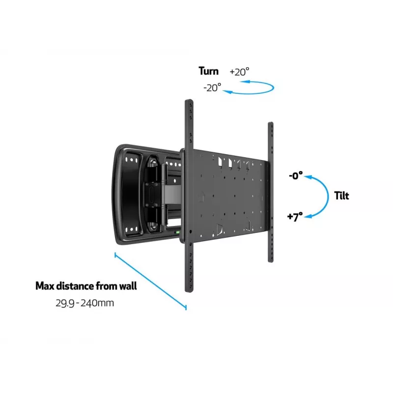 Piestiprināšanas kronšteins Multibrackets M VESA Super Slim Tilt & Turn