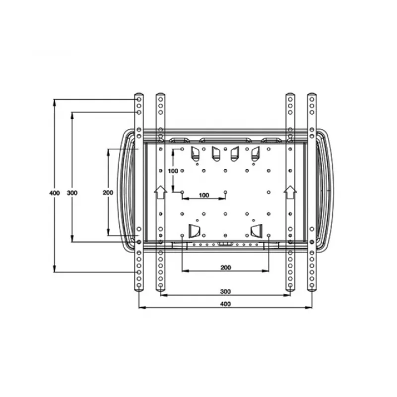 Piestiprināšanas kronšteins Multibrackets M VESA Super Slim Tilt & Turn