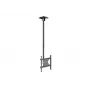 Multibrackets M Public Ceilingmount Medium Single griestu stiprinājums, 81,3–116,8 cm (32–46 collas), maks. 70 kg, VESA no 100x100 līdz 400x400, slīpums no -5 līdz +15°, melns
