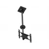 Multibrackets M Public Ceilingmount Medium Single griestu stiprinājums, 81,3–116,8 cm (32–46 collas), maks. 70 kg, VESA no 100x100 līdz 400x400, slīpums no -5 līdz +15°, melns
