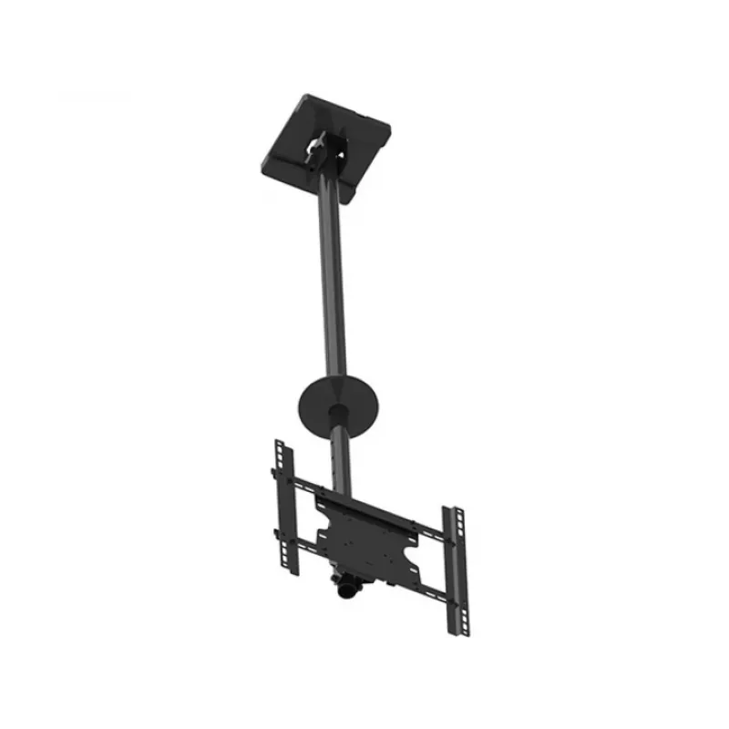 Multibrackets M Public Ceilingmount Medium Single griestu stiprinājums, 81,3–116,8 cm (32–46 collas), maks. 70 kg, VESA no 100x100 līdz 400x400, slīpums no -5 līdz +15°, melns