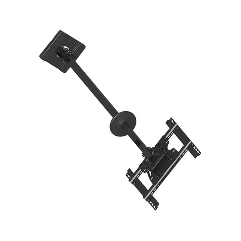 Multibrackets M Public Ceilingmount Medium Single griestu stiprinājums, 81,3–116,8 cm (32–46 collas), maks. 70 kg, VESA no 100x100 līdz 400x400, slīpums no -5 līdz +15°, melns