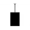 Multibrackets M Public Ceilingmount Medium Single griestu stiprinājums, 81,3–116,8 cm (32–46 collas), maks. 70 kg, VESA no 100x100 līdz 400x400, slīpums no -5 līdz +15°, melns