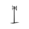Multibrackets M 180 Single Black grīdas statīvs displejam ar pamatni